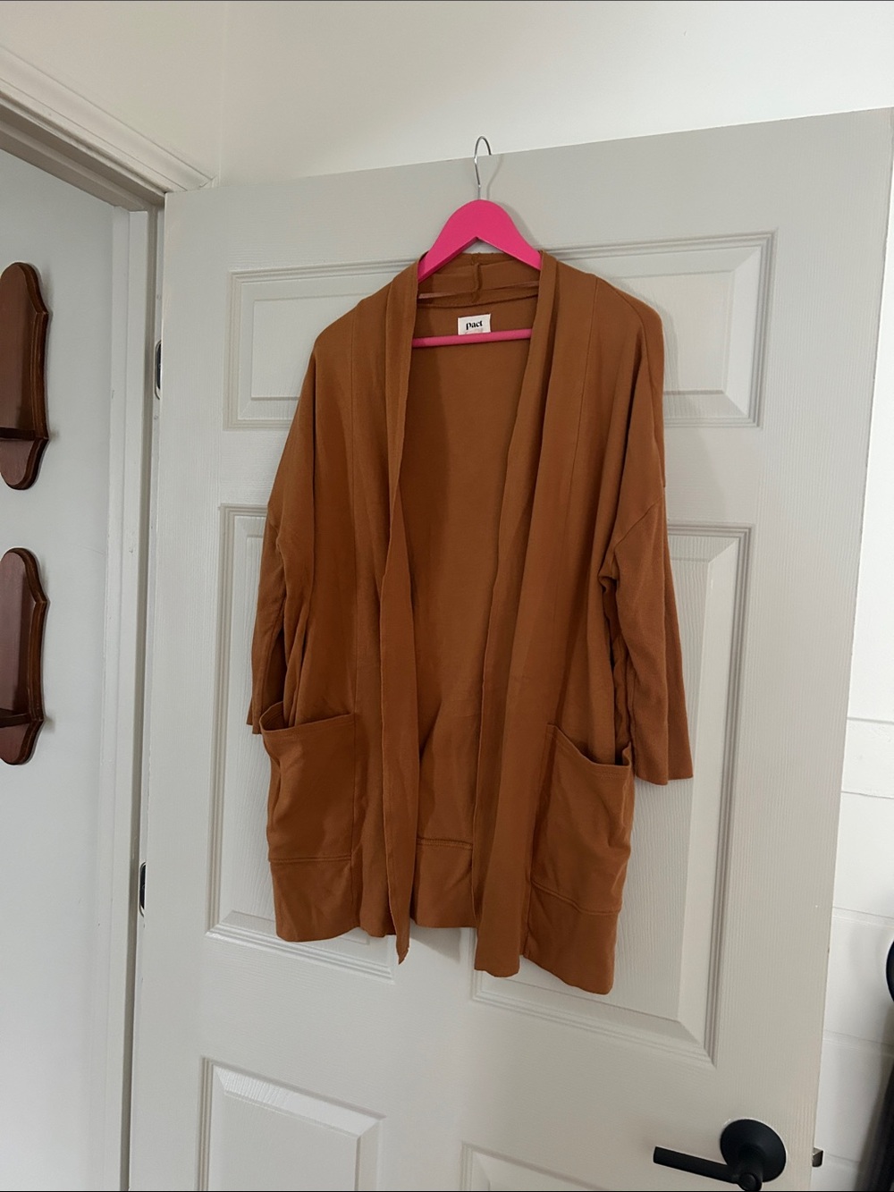 Pact organic airplane style cardigan, chai, XS/S
